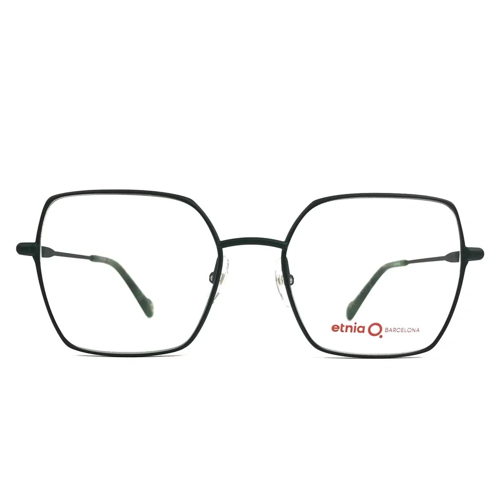 Etnia Barcelona Eyeglasses Frames AGORA DG Dark Green Square Wire Rim 53-19-140